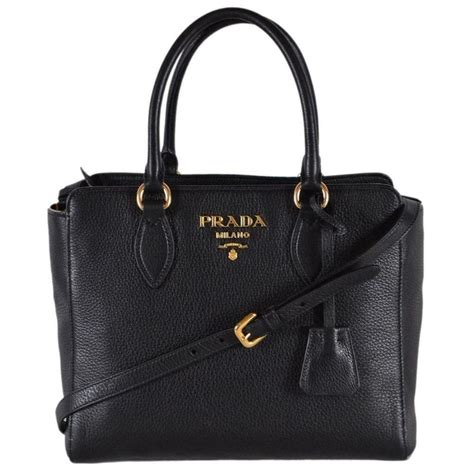 prada vitello phenix tote medium black|PRADA Vitello Phenix Tote Black 1313537 .